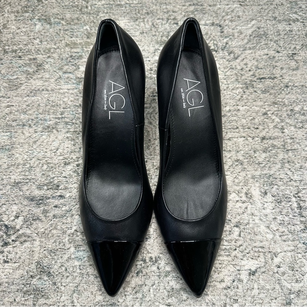 AGL Block Heel Pumps Stefy Attilio Giusti Leombruni  Size 8